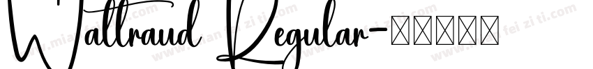 Waltraud Regular字体转换